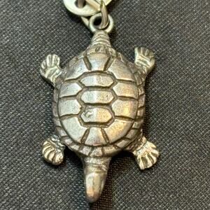 Vintage Sterling Silver Turtle Pendant 7g Eagle River WISC. 1970s  Pendant Only